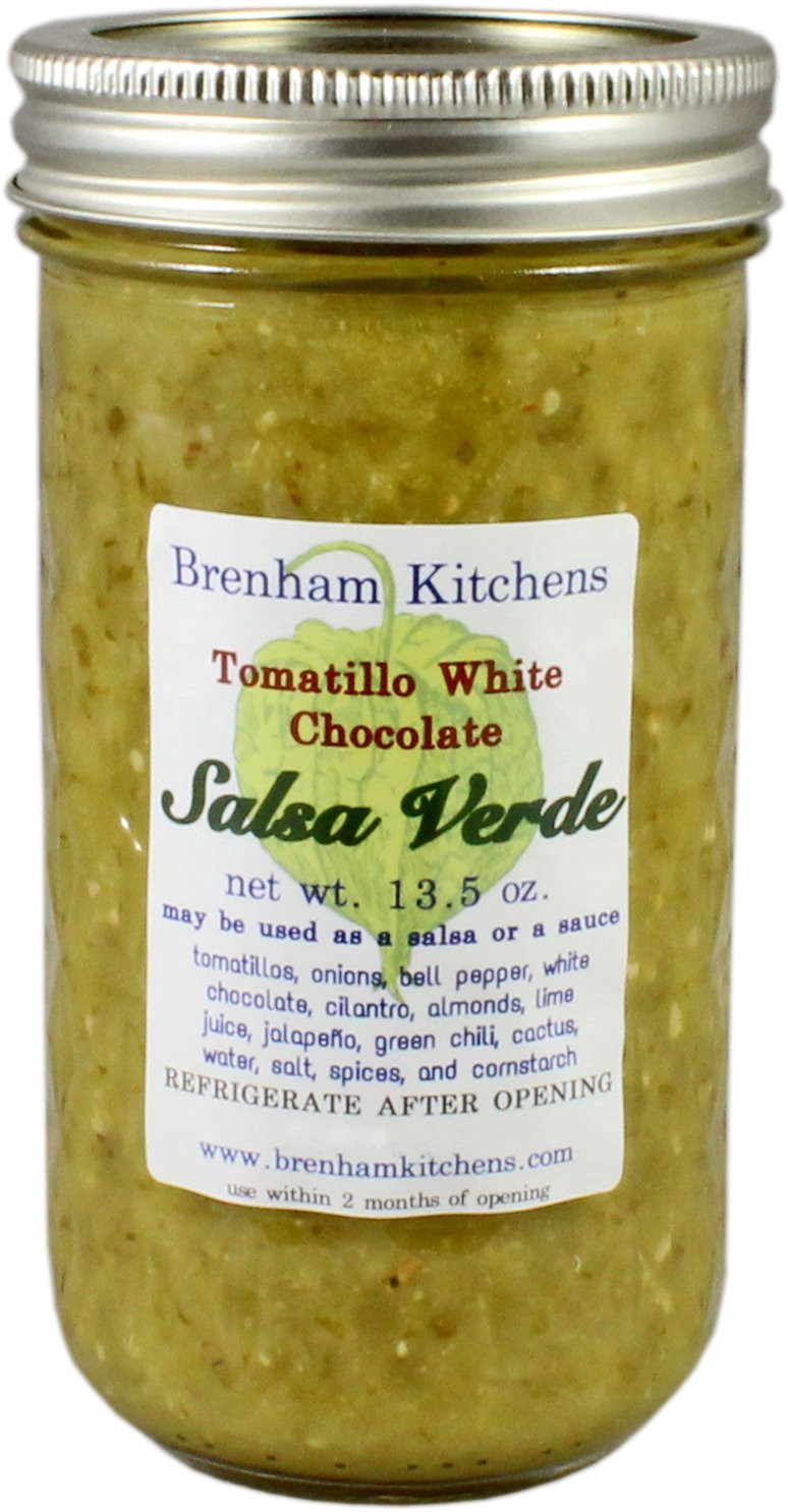 slide 1 of 1, Brenham Kitchens Tomatillo White Chocolate Sauce, 13 oz