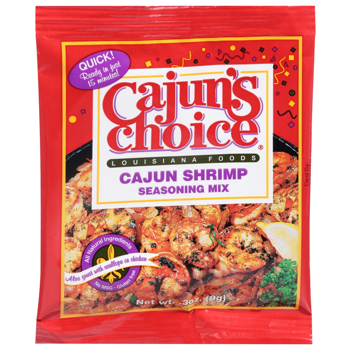 slide 1 of 2, Cajun's Choice Cajun Shrimp Seasoning Mix .3 oz, 0.3 oz