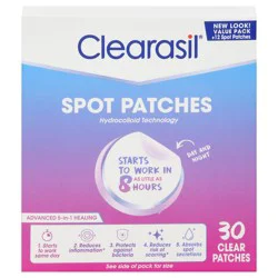 Clearasil Clear Spot Patches 30 Each