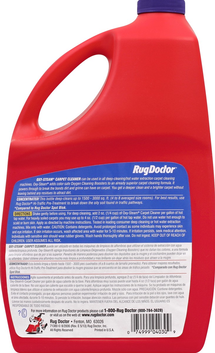 slide 3 of 3, Rug Doctor Oxy-Steam Carpet Cleaner, With Oxygen Cleaning Boosters, 96 oz