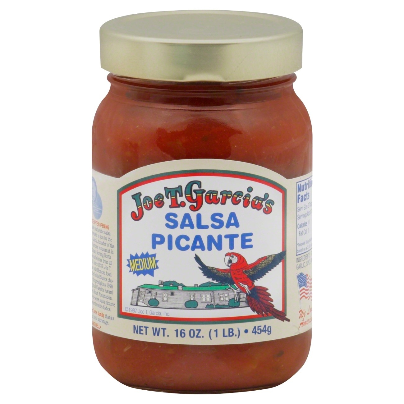 slide 1 of 3, Joe T. Garcia's Medium Salsa Picante, 16 oz