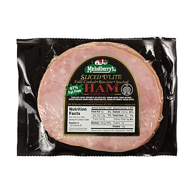 slide 1 of 1, Mickelberry's Ham Slices, per lb