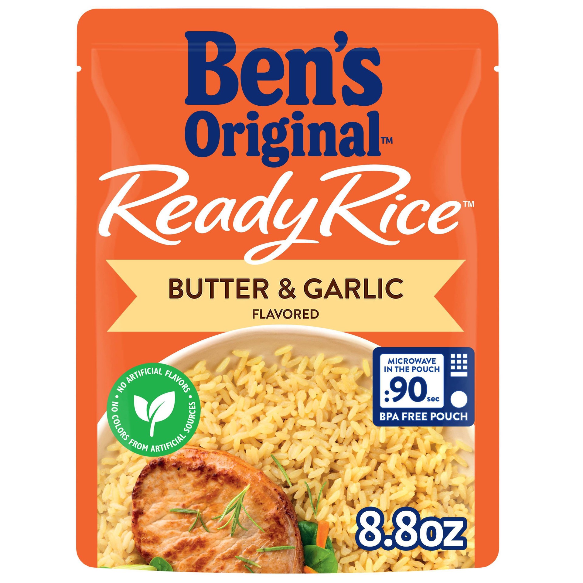 slide 1 of 2, Ben's Original Rice - Butter & Garlic Flavored, 8.8 oz