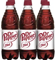 Dr Pepper Diet Soda - 6 ct; 16.9 fl oz