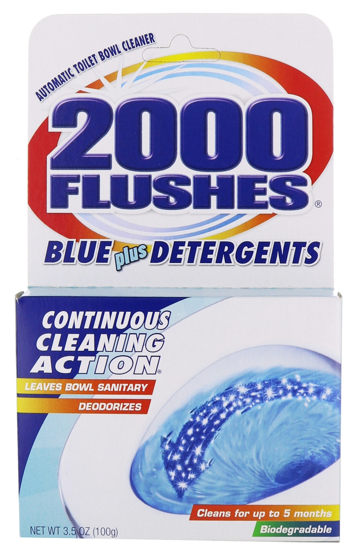 slide 1 of 1, 2000 Flushes Blue Cube, 3.5 oz