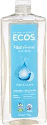ECOS Plant Powered Free & Clear Dish Soap 25 fl oz