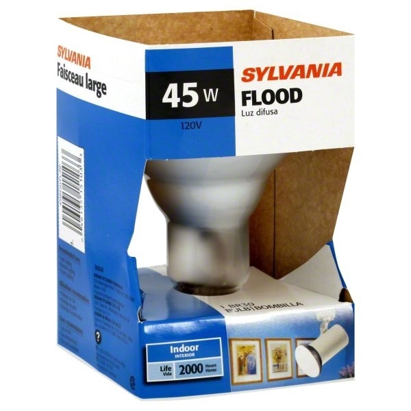 slide 1 of 1, Sylvania Light Bulb, BR30 Flood, 45 Watts, 1 Each, 1 ct