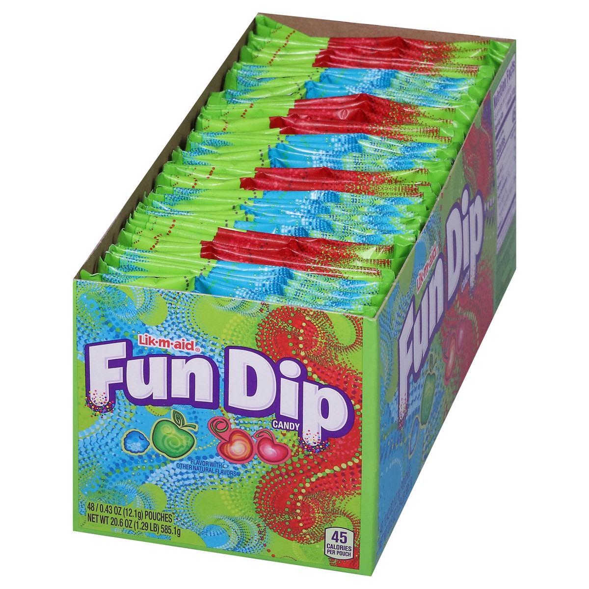 slide 4 of 14, Fun Dip Lik-M-Aid Candy 48 - 0.43 oz Pouches, 48 ct