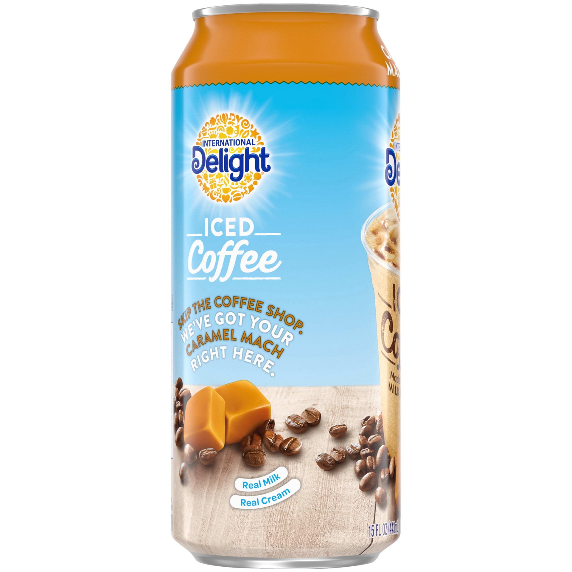 slide 2 of 5, International Delight Iced Coffee, Caramel Macchiato, 15 FL OZ Can, 15 fl oz