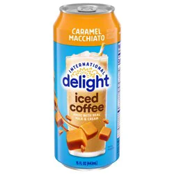 International Delight Iced Coffee, Caramel Macchiato, 15 FL OZ Can