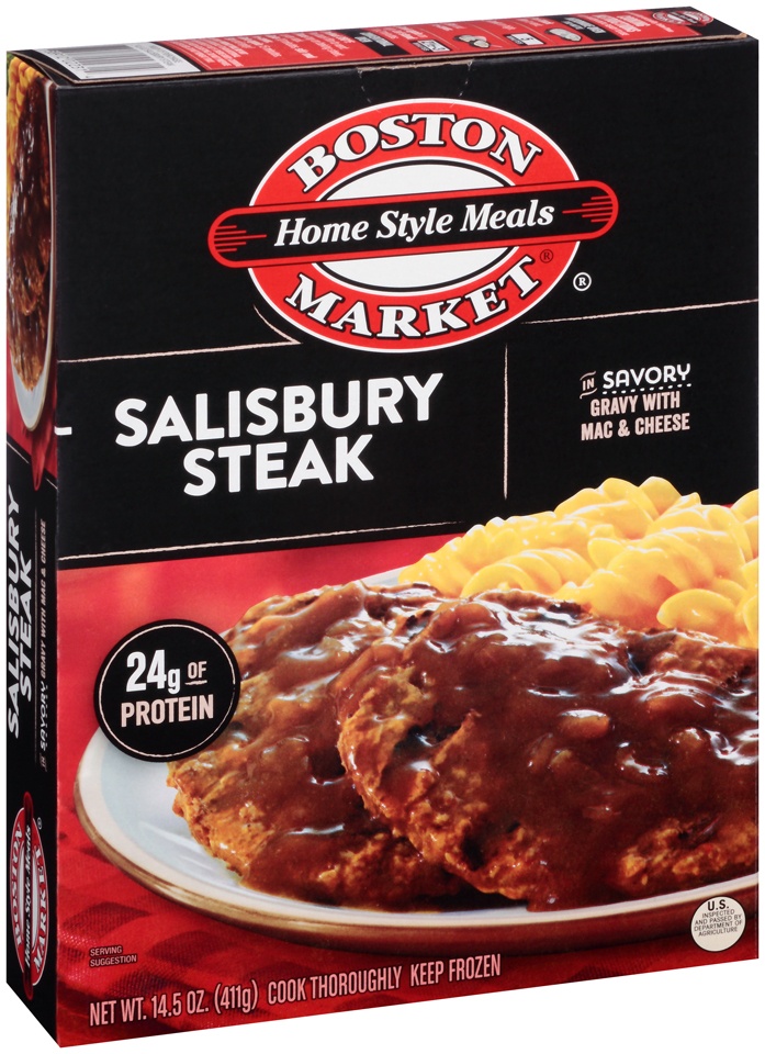 slide 1 of 1, Boston Market Home Style Meals Salisbury Steak, 14.5 oz