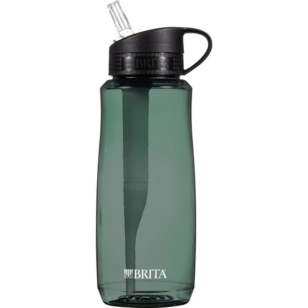 slide 5 of 6, Brita Hard Sided Water Filtration Bottle - Black, 34 oz