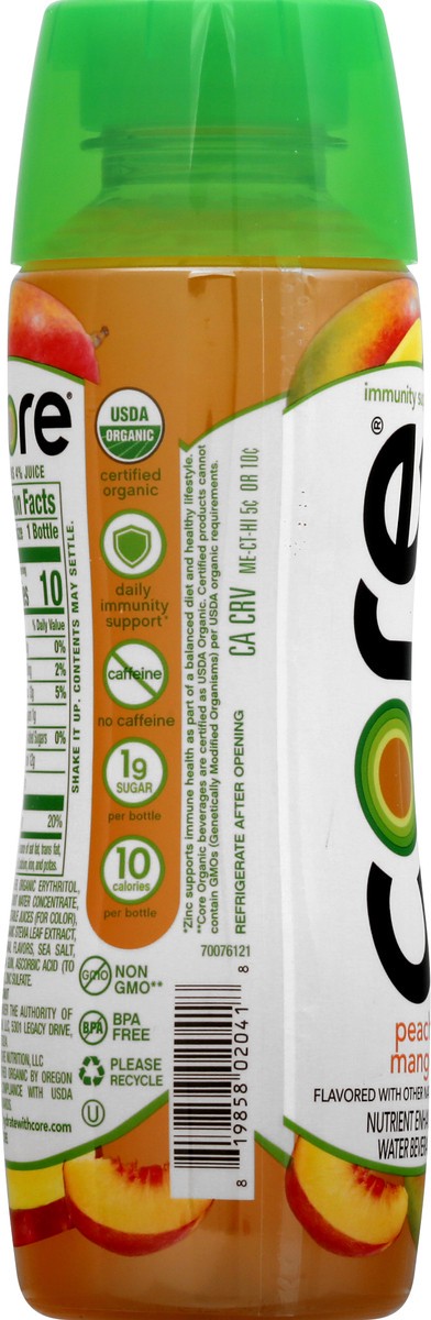 slide 13 of 13, CORE Organic Peach Mango Water Beverage - 16.9 fl oz, 16.9 fl oz