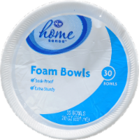 slide 1 of 1, Kroger Home Sense Foam Bowls, 30 ct