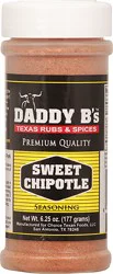 Daddy B's Sweet Chipotle Seasoning 6.25 oz