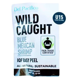 Del Pacifico U15 Wild Caught Blue Mexican Fair Trade Shrimp