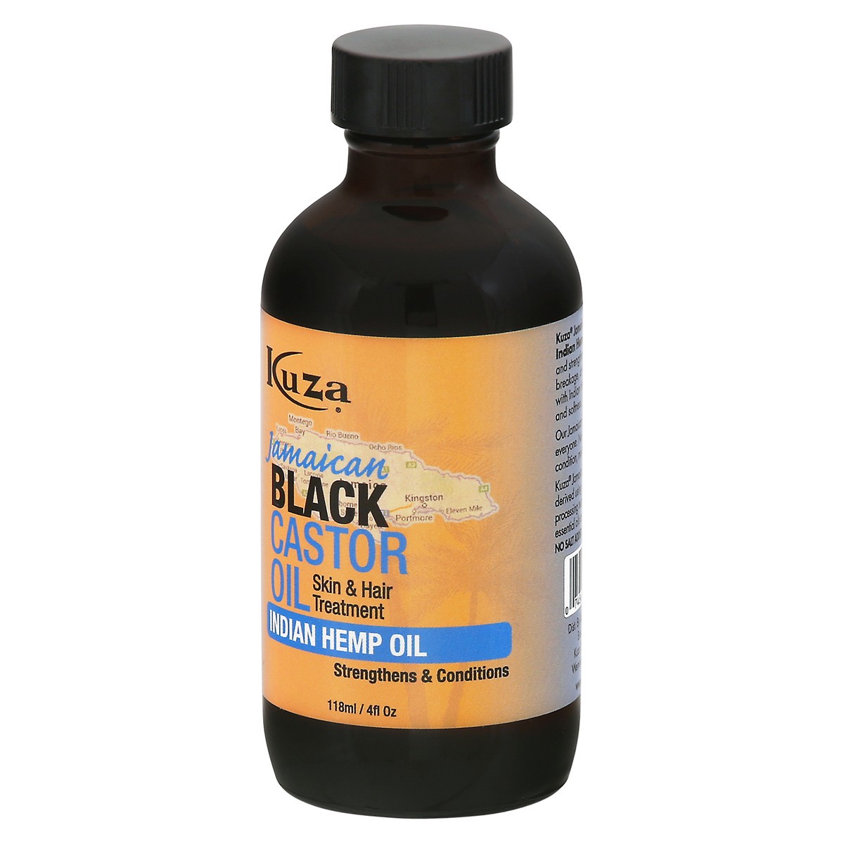 slide 4 of 4, Kuza Jamaican Indian Hemp Oil Black Castor Oil 4 fl oz, 4 fl oz