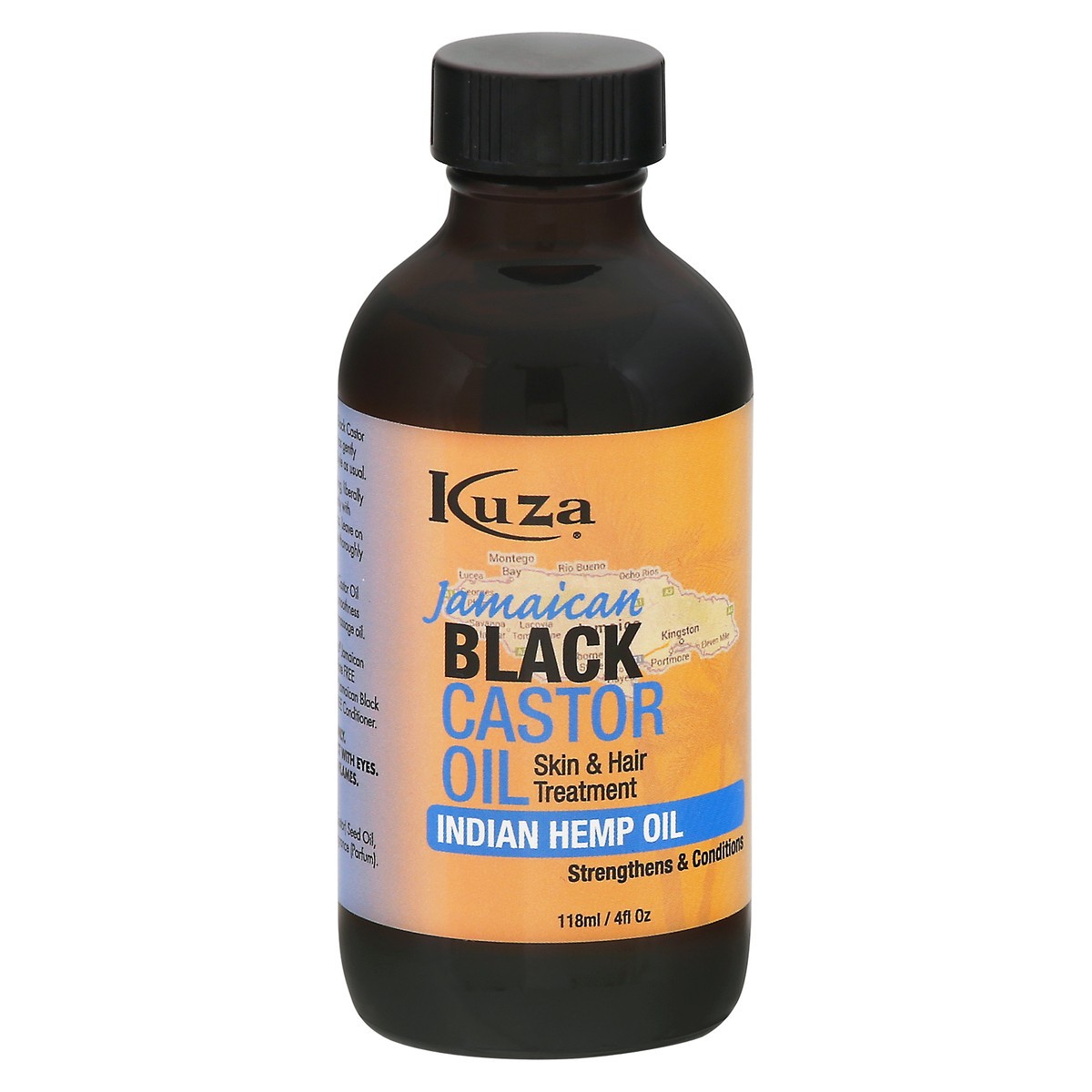 slide 3 of 4, Kuza Jamaican Indian Hemp Oil Black Castor Oil 4 fl oz, 4 fl oz