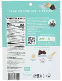 slide 3 of 5, JOJO's Dark Chocolate Macadamia Coconut Chocolate Bites - 3.6 Oz, 3.6 oz