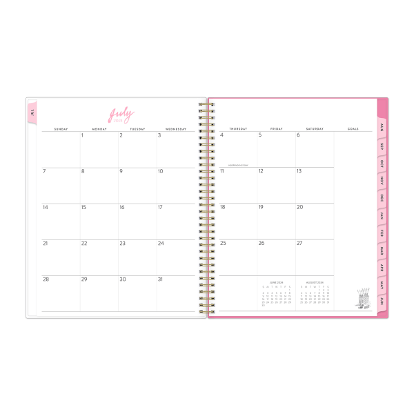 slide 2 of 5, Blue Sky 2024-2025 Blue Sky Weekly/Monthly Planning Calendar, 8-1/2"" X 11"", Paris From The Rooftops, July To June, 147462, 1 ct