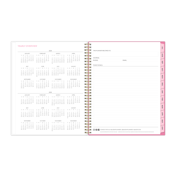 slide 5 of 5, Blue Sky 2024-2025 Blue Sky Weekly/Monthly Planning Calendar, 8-1/2"" X 11"", Paris From The Rooftops, July To June, 147462, 1 ct