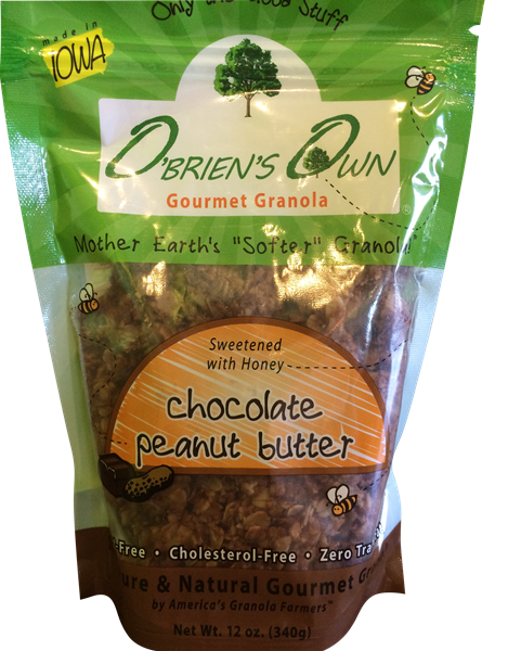 slide 1 of 1, O'Briens Own Granola Obriens Own Granola Chocolate Pbutter Granola, 12 oz