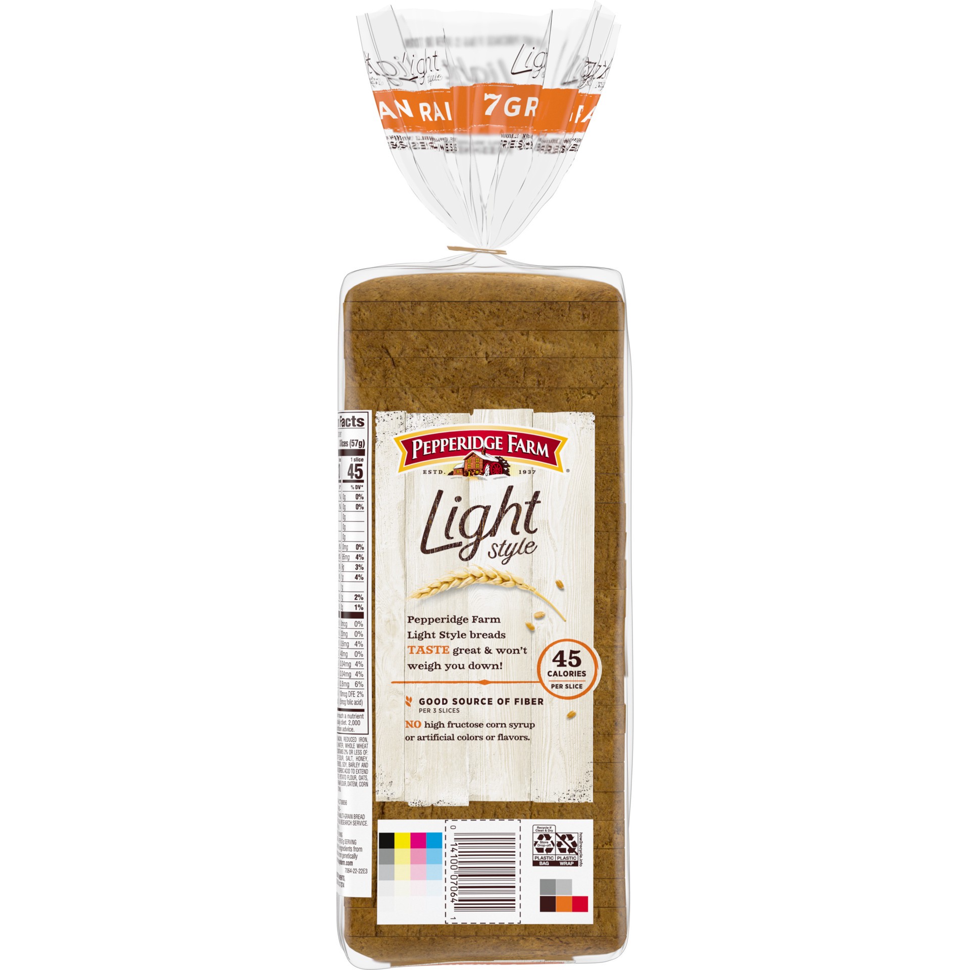 slide 2 of 5, Pepperidge Farm Light Style 7 Grain Bread, 16 oz. Loaf, 16 oz