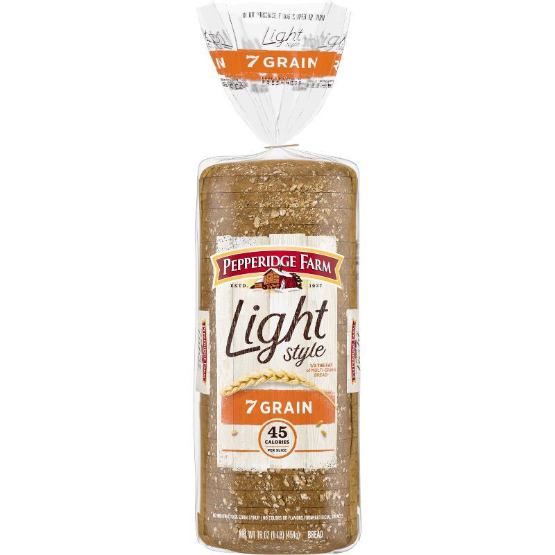 slide 1 of 5, Pepperidge Farm Light Style 7 Grain Bread, 16 oz. Loaf, 16 oz