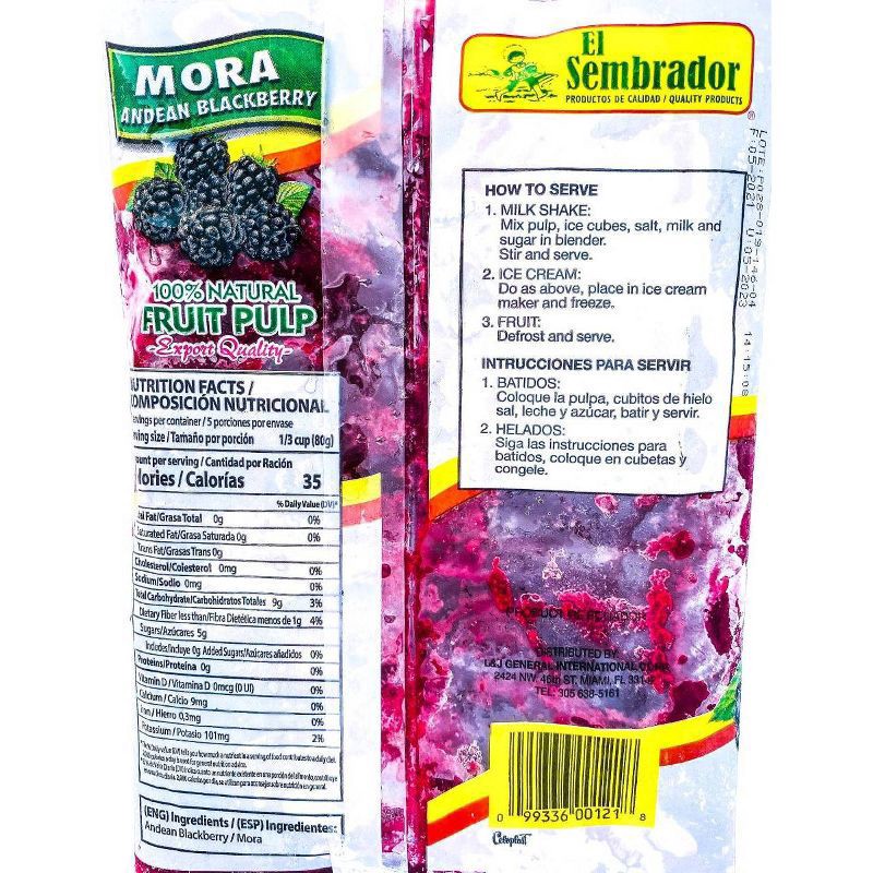 slide 2 of 3, NON BRAND Mora Andean Blackberry Fruit Pulp, 14 Oz, 14 oz