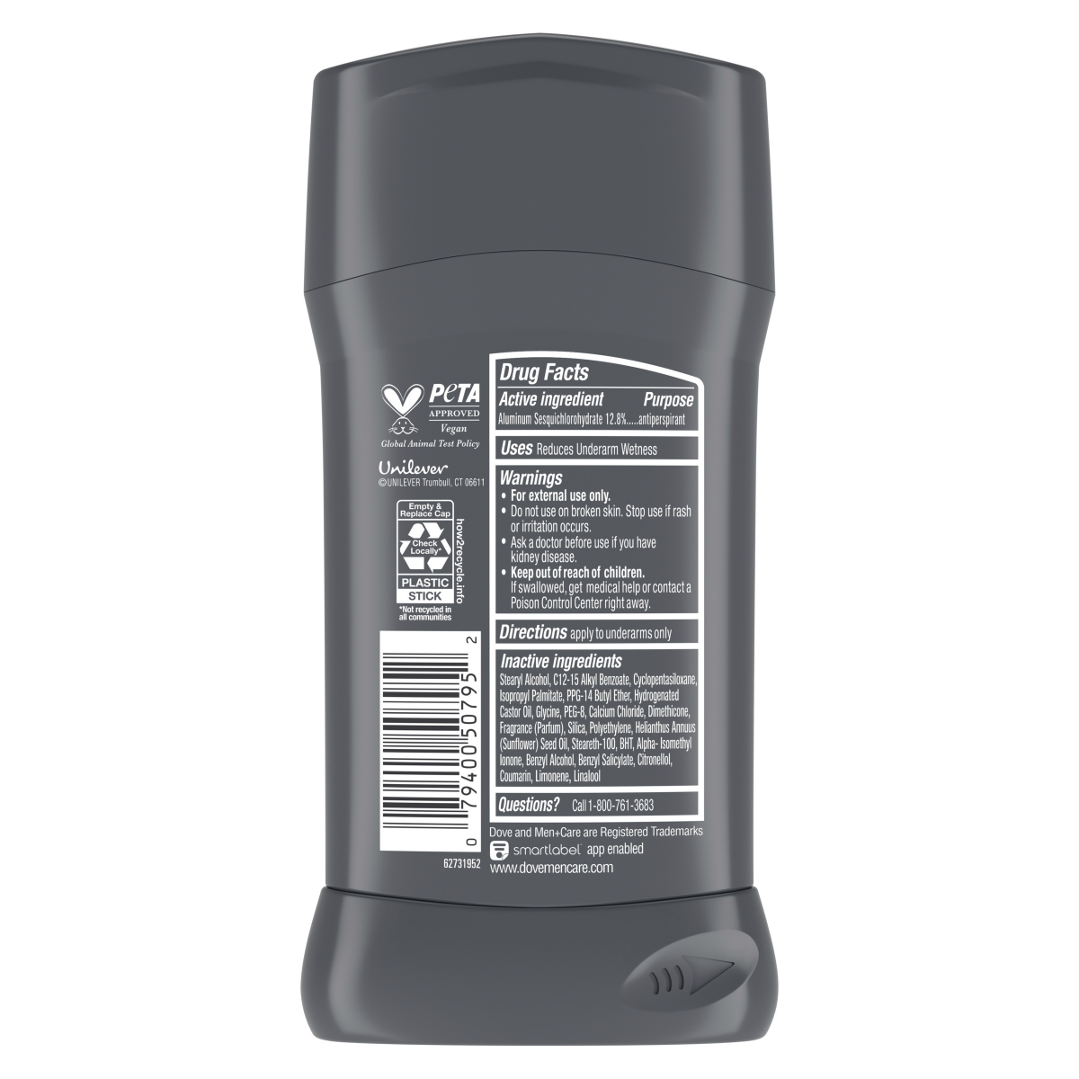 slide 15 of 29, Dove Men+Care Antiperspirant Deodorant Midnight Classico, 2.7 oz