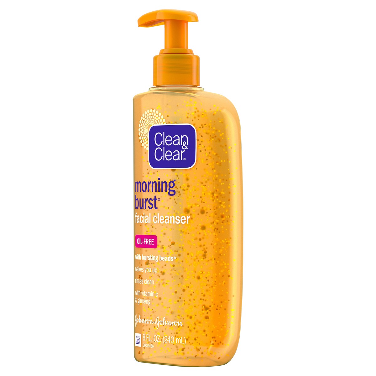 slide 4 of 7, Clean & Clear Morning Burst Oil-Free Facial Cleanser with Vitamin C & BHA, Daily Nourishing Face Wash Gently Cleanses to Remove Oil & Pore Clogging Impurities, 8 fl. oz, 8 fl oz