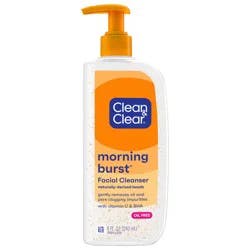 Clean & Clear Morning Burst Facial Cleanser, 8 Fl. Oz