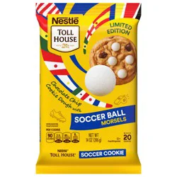 Nestle Toll House Chocolate Chip Cookie Dough with Soccer Ball Morsels, Ready to Bake