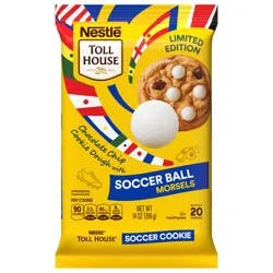 Nestle Toll House Chocolate Chip Cookie Dough with Soccer Ball Morsels, Ready to Bake