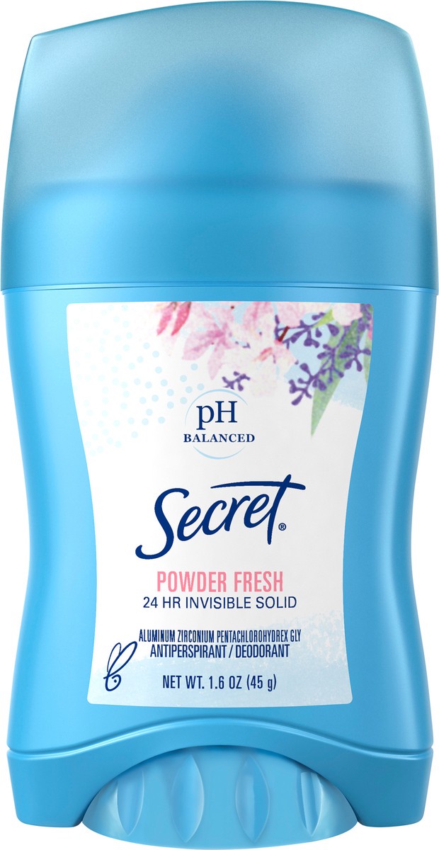 slide 3 of 3, Secret Invisible Solid Antiperspirant and Deodorant, Powder Fresh, 1.6 oz, 1.6 oz