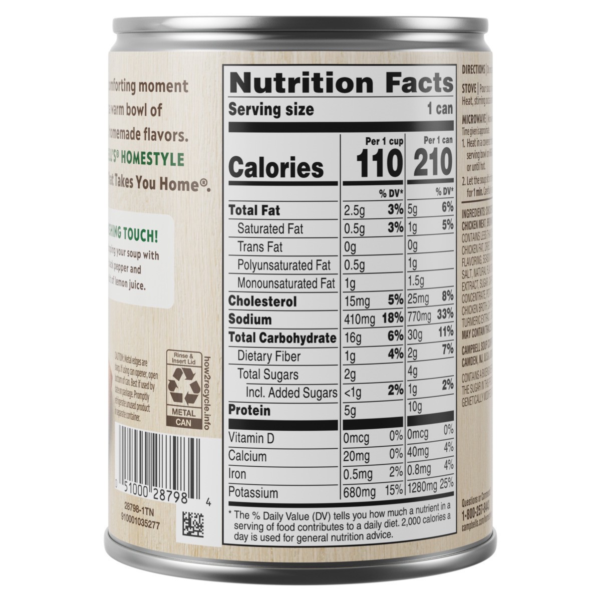 slide 2 of 11, Campbell's Savory Chicken and Rice Soup, 16.1 oz