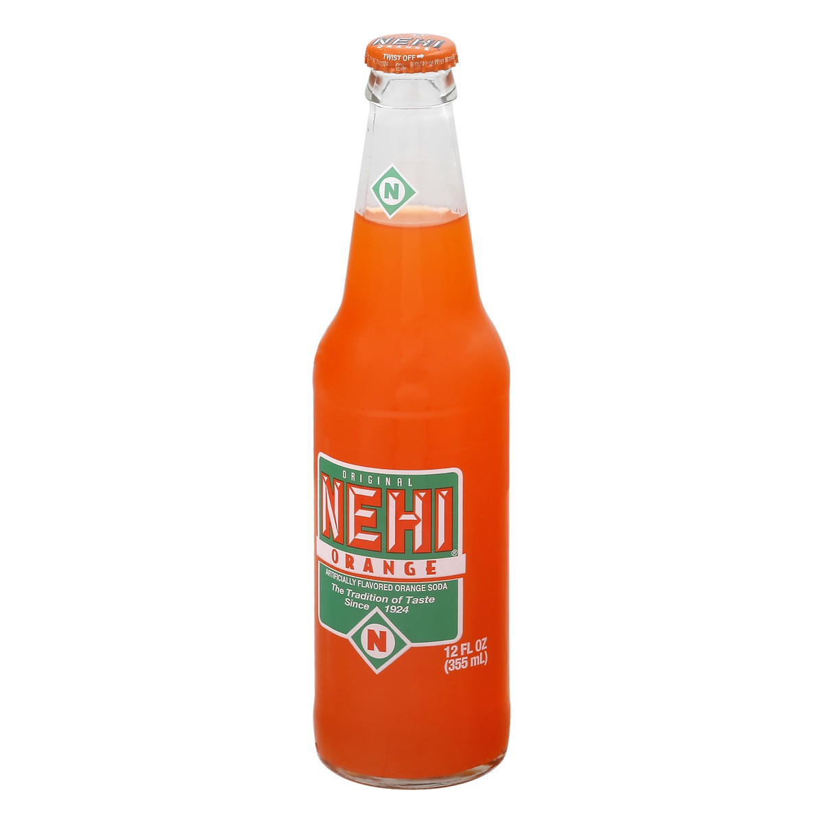 slide 3 of 10, NEHI Orange Soda 12 oz, 12 oz