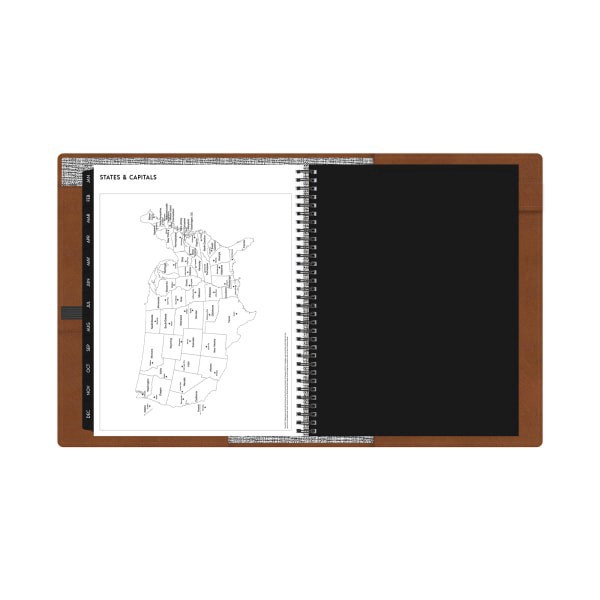 slide 3 of 7, Blue Sky 2025 Blue Sky Weekly/Monthly Refillable Planner, 8-1/2"" X 11"", Tan, January To December, 1 ct