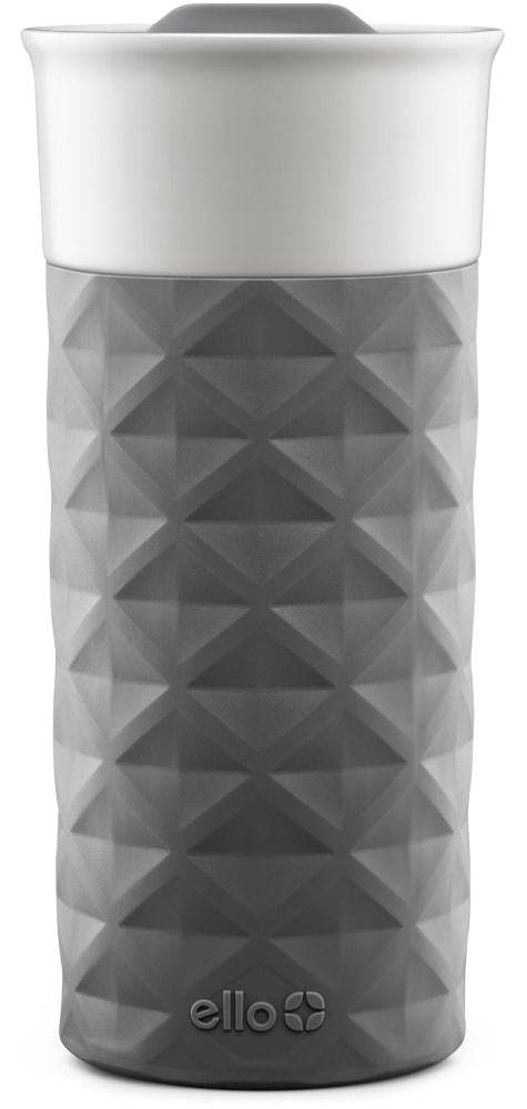 slide 1 of 1, Ello Ogden Ceramic Travel Mug Charcoal, 16 oz