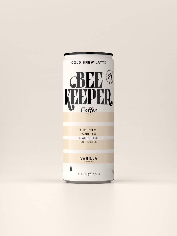 slide 2 of 2, Beekeeper Vanilla Latte Cold Brew Coffee, 8 fl oz