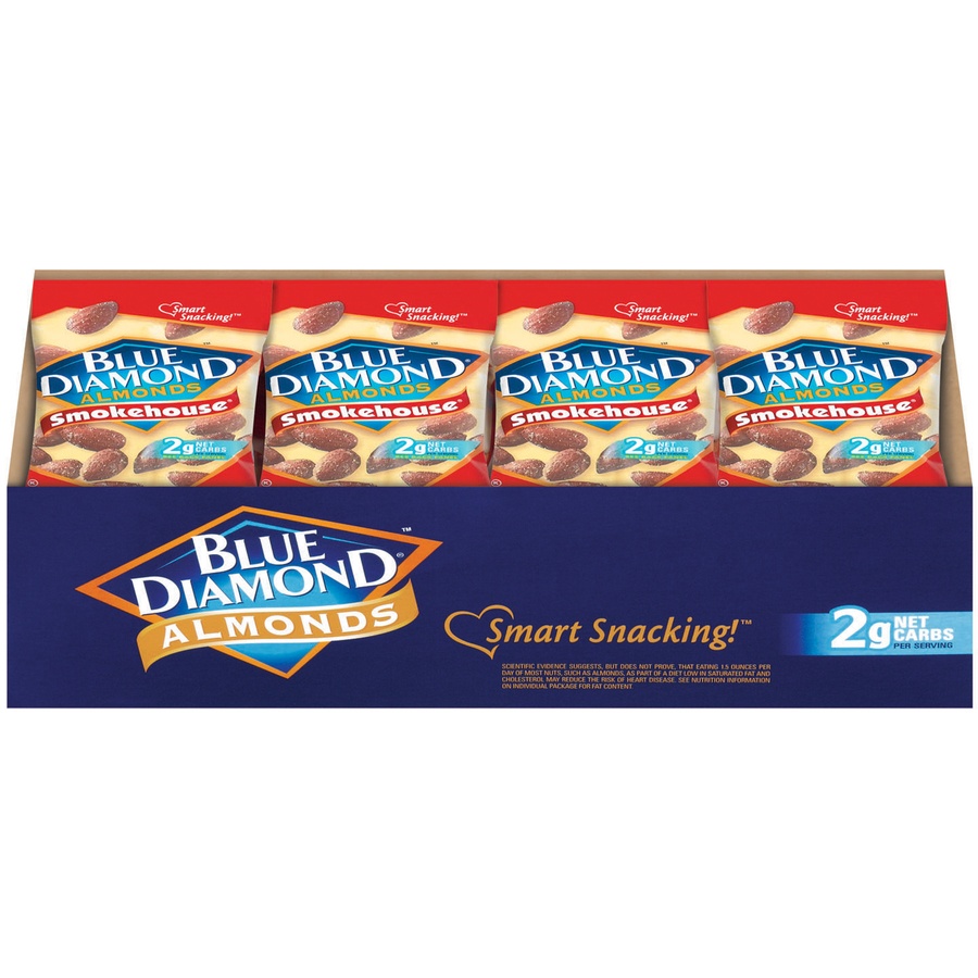 slide 1 of 3, Blue Diamond Almonds Smokehouse, 24 ct; 1 oz