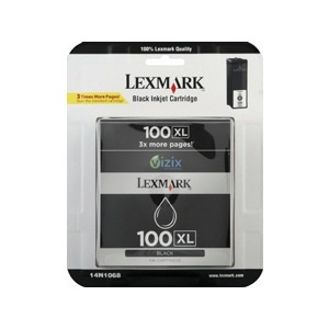 slide 1 of 1, Lexmark Inkjet Print Cartridge 100xl Black, 1 ct