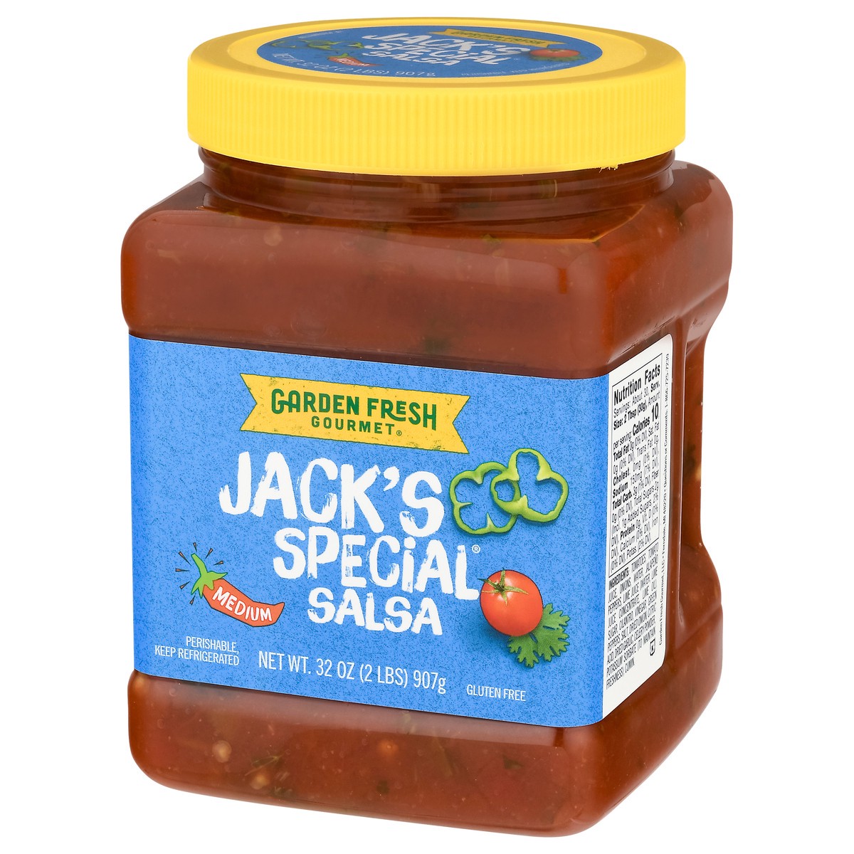slide 3 of 9, Garden Fresh Gourmet Medium Jack''s Special Salsa 32 oz, 32 oz