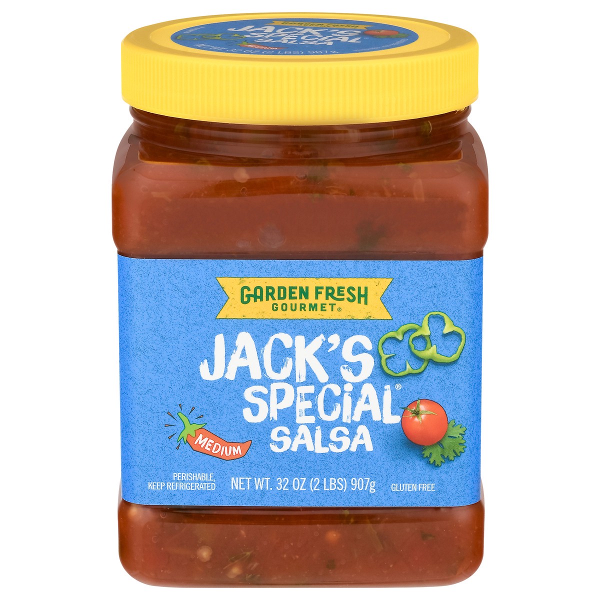 slide 1 of 9, Garden Fresh Gourmet Medium Jack''s Special Salsa 32 oz, 32 oz
