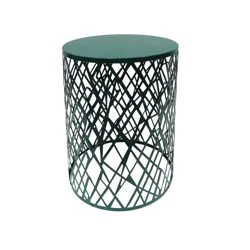 HD Designs Outdoors Geo Metal Stool - Green