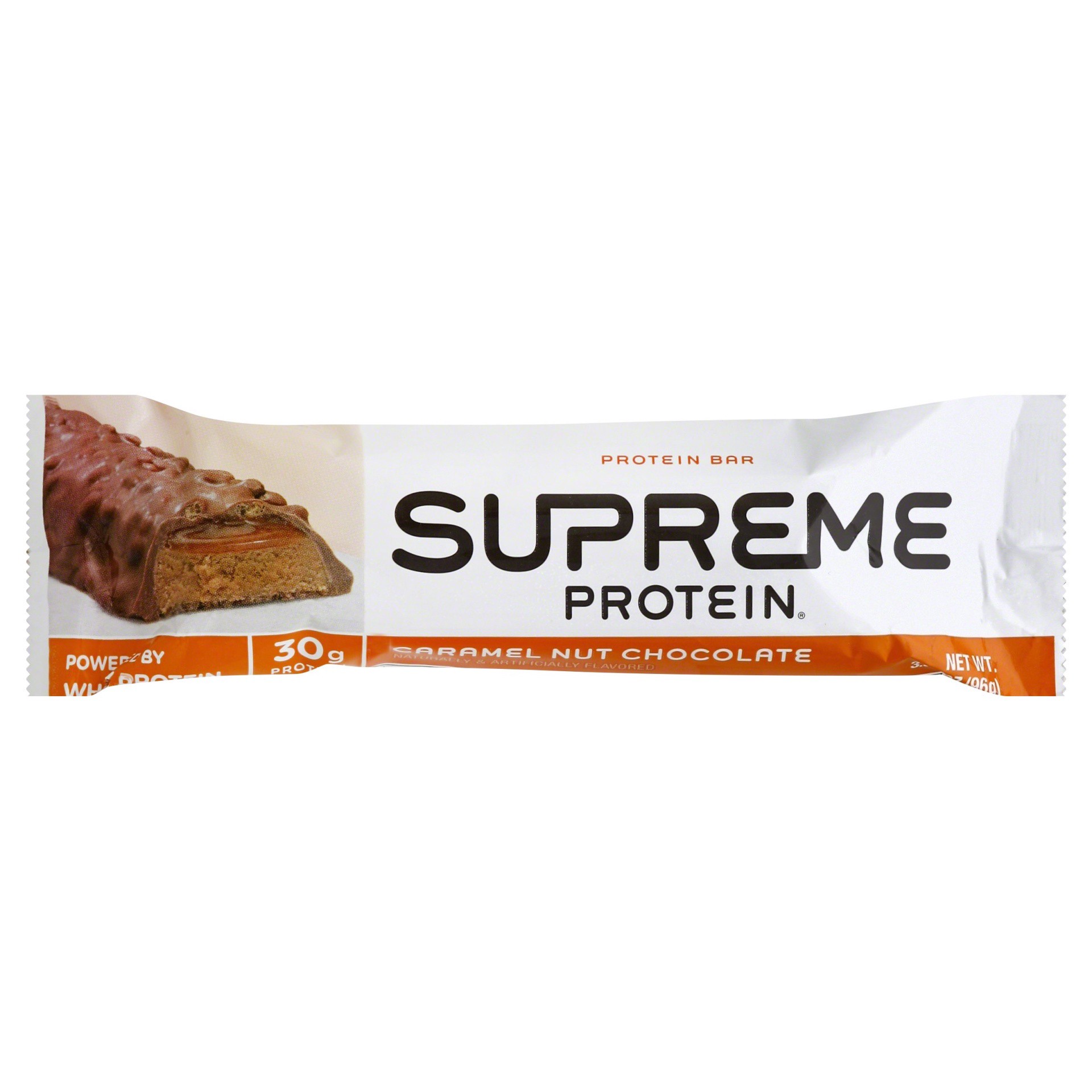 slide 1 of 6, Supreme Protein Caramel Nut Chocolate Bar, 3.3 oz