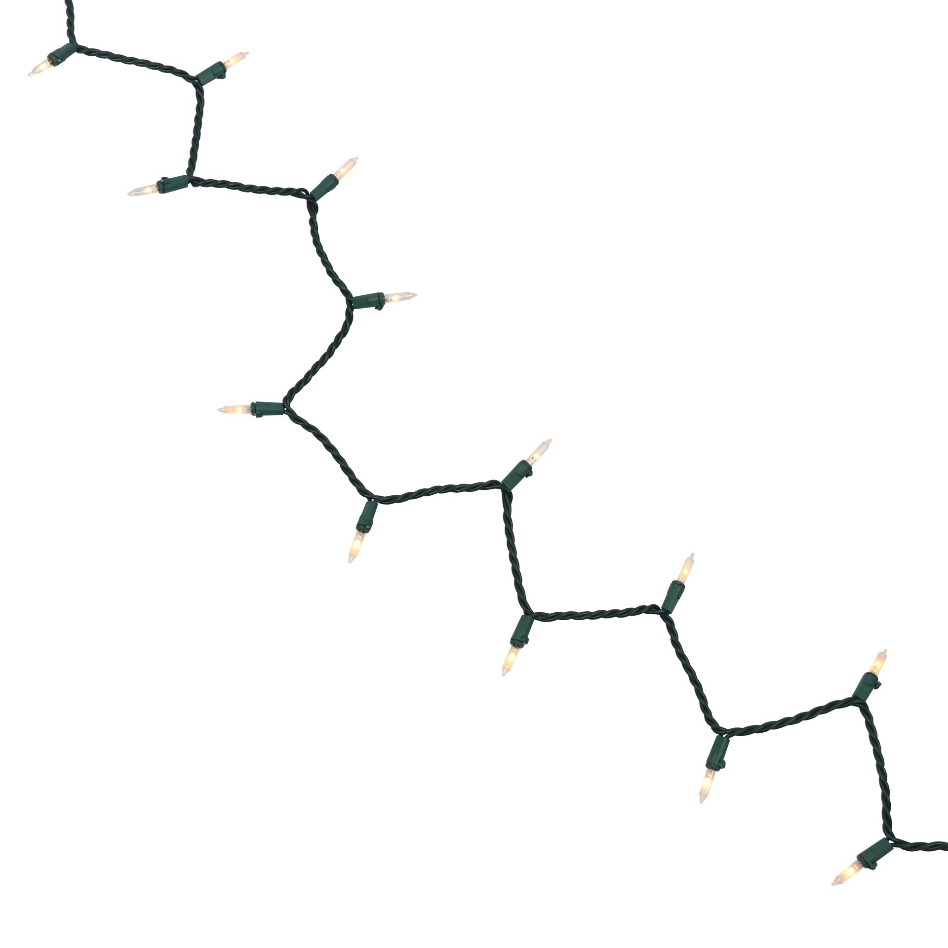 slide 2 of 3, 100ct. Warm White Mini Led Glass Twinkling String Lights On Green Wire By Ashland, 100 ct