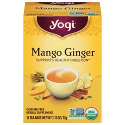 Yogi Mango Ginger Tea Bags 16 ea