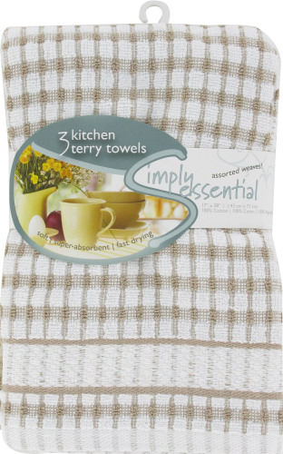 slide 1 of 1, Everyday Living Woven Kitchen Towel - Biscotti, One Size