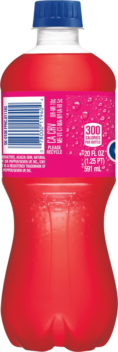 slide 7 of 9, Sunkist Fruit Punch Soda, 20 fl oz bottle, 20 fl oz